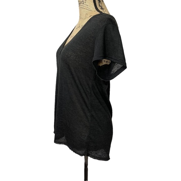 Very J Boutique Criss Cross Back Raw Hem Boho Top - Picture 7 of 12